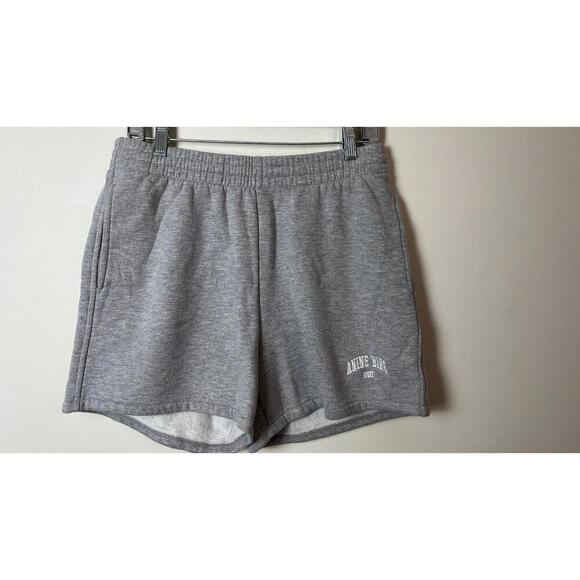 Anine Bing Pants - ANINE BING SPORTS HEATHER GRAY VINTAGE STYLE SHORTS M